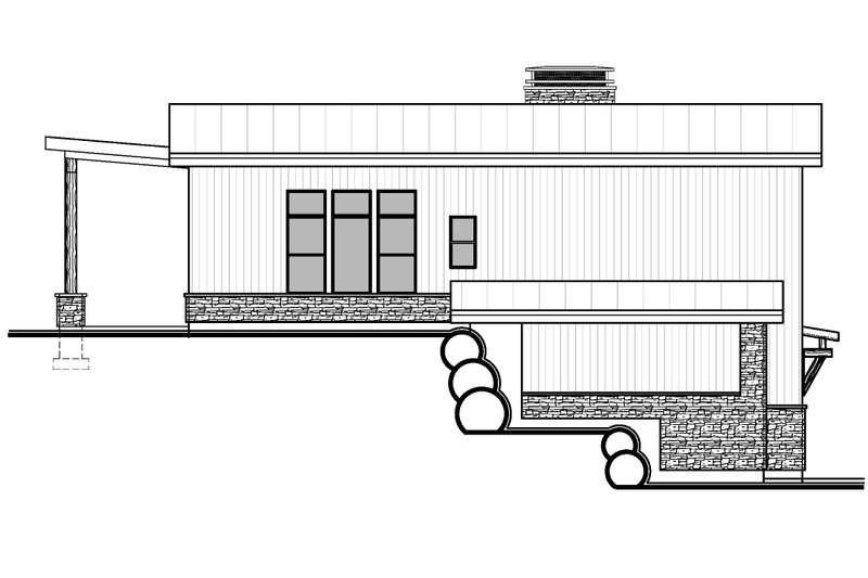 Home Plan - Exterior - Other Elevation 1 for Modern House Plan #1073-55 - 4 bed, 3.5 bath