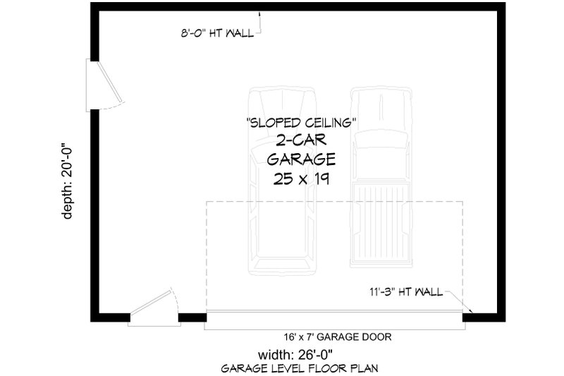 Home Plan - Floor Plan - Main Floor for Contemporary House Plan #932-1075, 0 bath