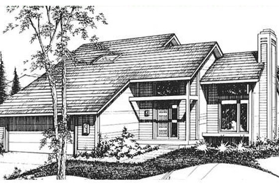 Exterior - Front Elevation for Traditional House Plan #320-302 - 4 bed, 2 bath