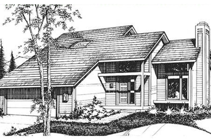 Traditional Style House Plan - 4 Beds 2 Baths 1564 Sq/Ft Plan #320-302
