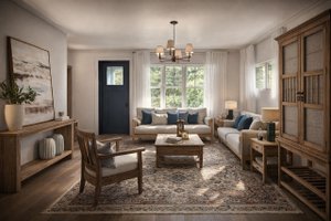 Interior - Family Room 1 for Cottage House Plan #124-1463 - 3 bed, 2 bath