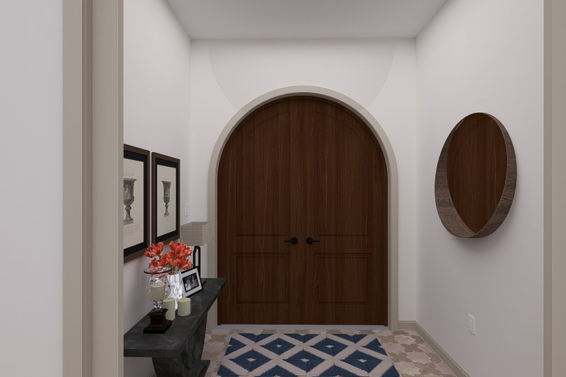 House Design - Interior - Entry for Mediterranean House Plan #1060-255 - 3 bed, 2.5 bath