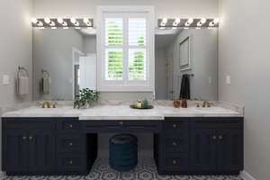 Interior - Master Bathroom 1 for Farmhouse House Plan #1060-218 - 3 bed, 2 bath