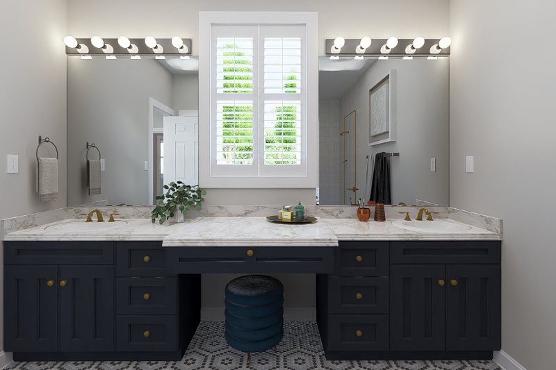 Home Plan - Interior - Master Bathroom 1 for Farmhouse House Plan #1060-218 - 3 bed, 2 bath