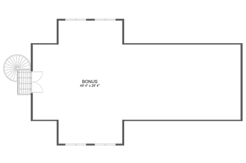 House Design - Floor Plan - Upper Floor for Traditional House Plan #1060-357, 0.5 bath