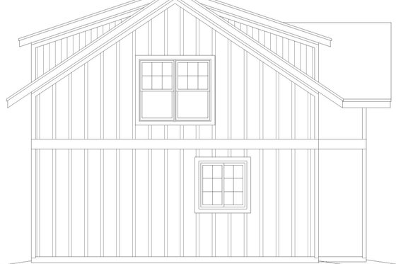 Exterior - Other Elevation for Southern House Plan #932-1192, 0 bath