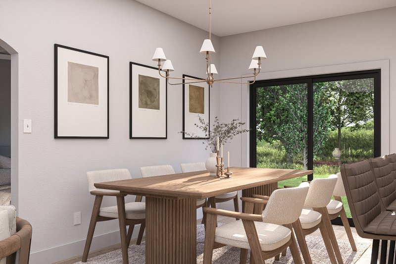 House Blueprint - Interior - Dining Room for Traditional House Plan #455-729 - 3 bed, 2 bath