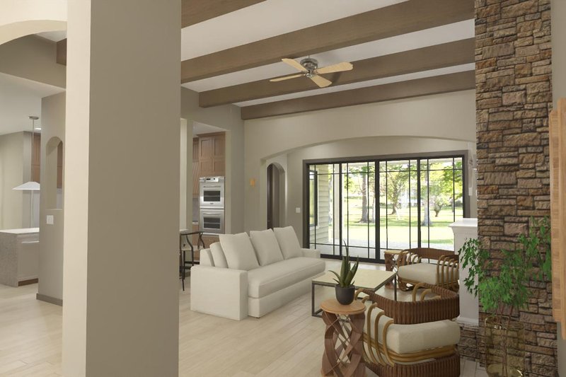 House Plan Design - Interior - Family Room for Country House Plan #1126-12 - 4 bed, 2 bath