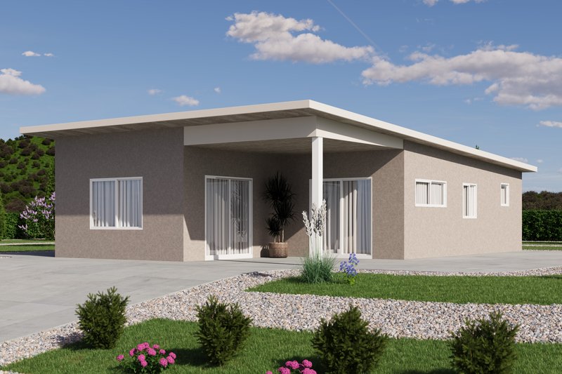 Modern Style House Plan - 3 Beds 2 Baths 935 Sq/Ft Plan #1106-67
