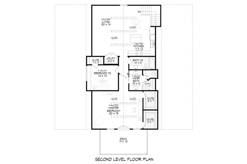 Dream House Plan - Floor Plan - Upper Floor for Country House Plan #932-1408 - 2 bed, 3 bath