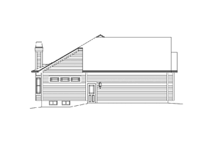 Exterior - Other Elevation for Country House Plan #57-622 - 3 bed, 2.5 bath
