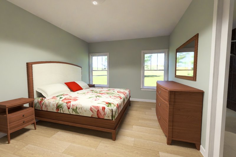 House Blueprint - Interior - Master Bedroom 1 for Cottage House Plan #513-2453 - 3 bed, 2.5 bath