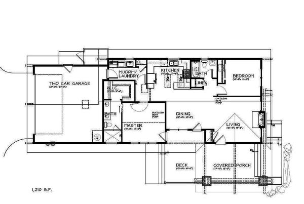 Craftsman Floor Plan - Main Floor Plan #895-94
