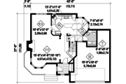 Victorian Style House Plan - 3 Beds 1 Baths 1624 Sq/Ft Plan #25-4671 