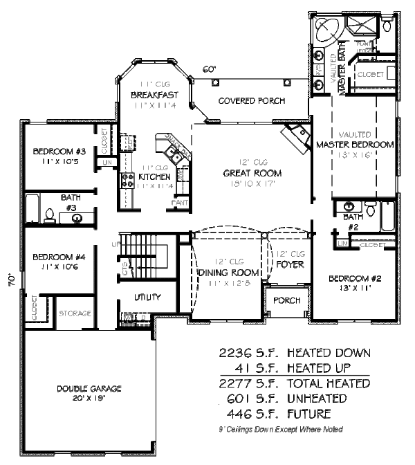 Traditional Floor Plan - Main Floor Plan #424-10