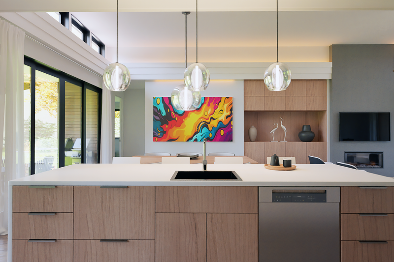 House Blueprint - Interior - Kitchen 1 for Contemporary House Plan #48-1203 - 3 bed, 2 bath