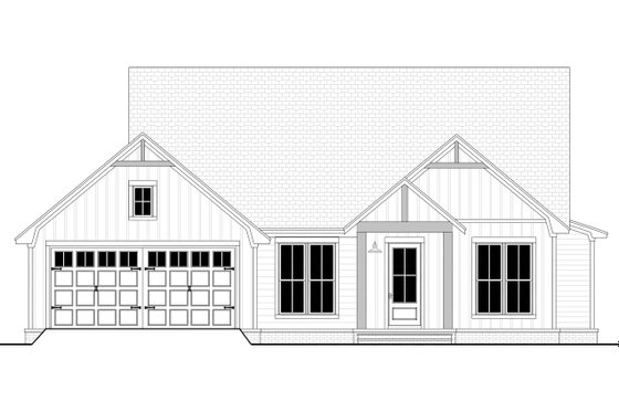 Exterior - Front Elevation 3 for Farmhouse House Plan #430-335 - 4 bed, 2 bath