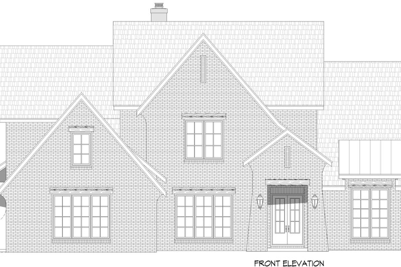 Dream House Plan - Exterior - Front Elevation 3 for Colonial House Plan #932-1147 - 4 bed, 4.5 bath