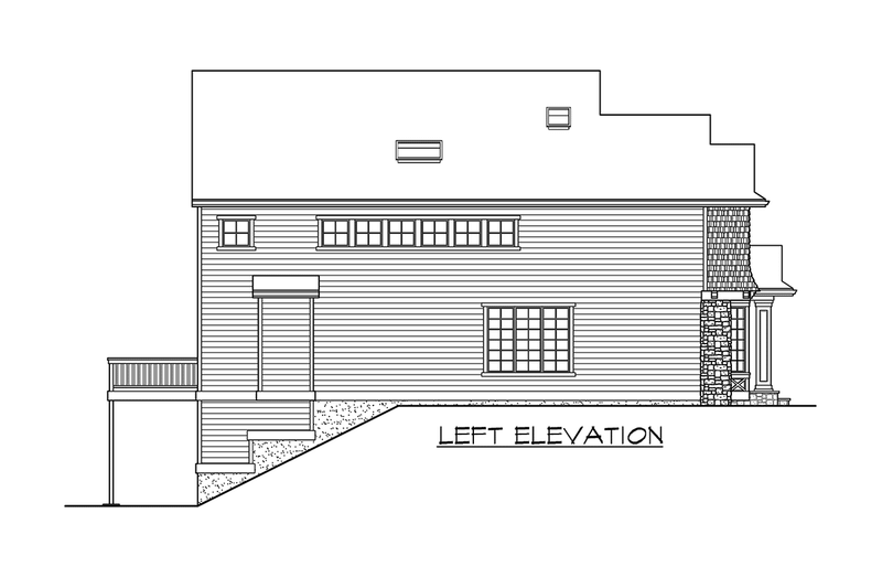 Home Plan - Exterior - Other Elevation 1 for Craftsman House Plan #132-219 - 4 bed, 3.5 bath