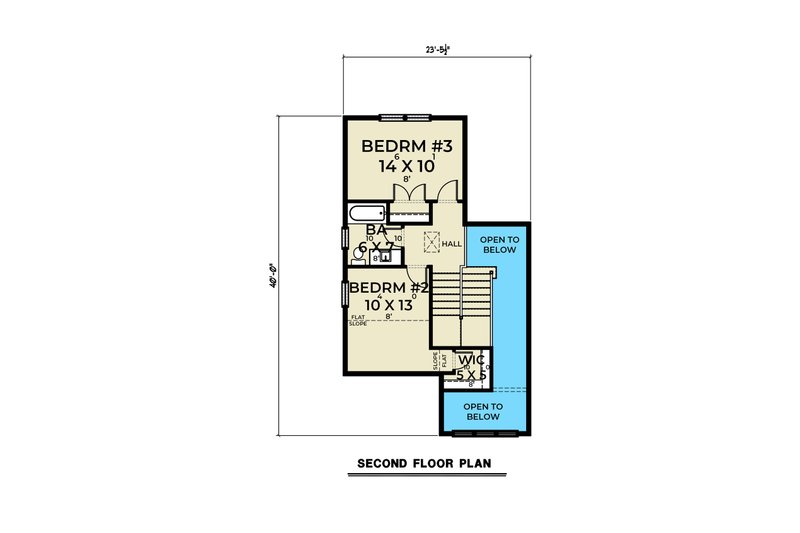 Dream House Plan - Floor Plan - Upper Floor for Farmhouse House Plan #1070-171 - 3 bed, 2.5 bath