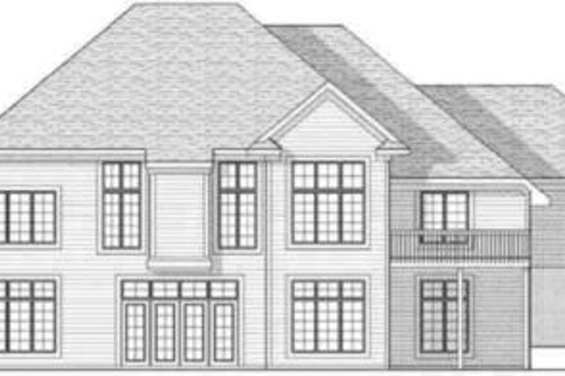 Dream House Plan - Exterior - Rear Elevation for European House Plan #70-588 - 2 bed, 1.5 bath