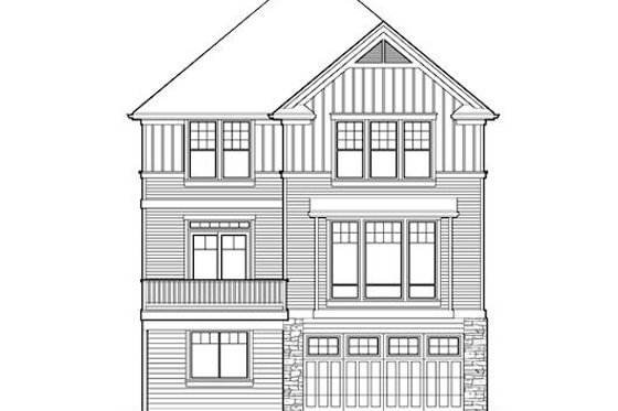 Exterior - Rear Elevation for Traditional House Plan #48-512 - 4 bed, 3.5 bath