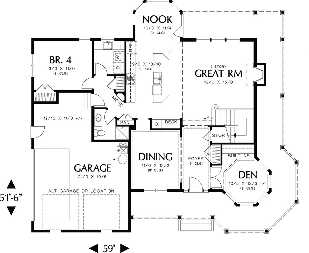  Victorian  Style House  Plan  4 Beds 3  Baths 2518 Sq Ft 