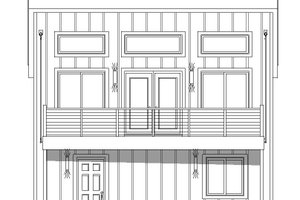 Exterior - Rear Elevation for Contemporary House Plan #932-181 - 3 bed, 2 bath