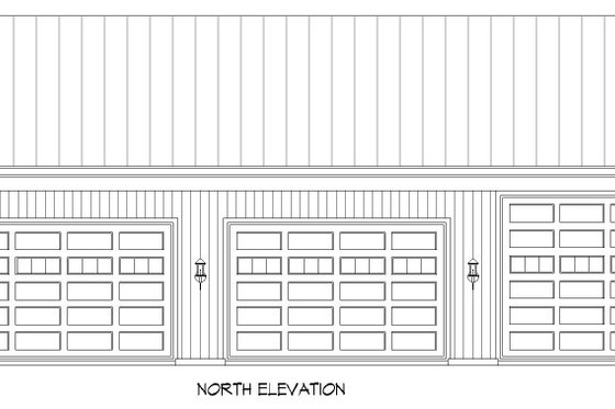 Exterior - Front Elevation 3 for Contemporary House Plan #932-897, 0 bath