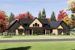 Exterior - Front Elevation 3 for Farmhouse House Plan #1096-30 - 4 bed, 4.5 bath