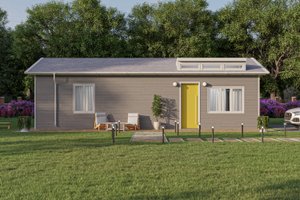 Exterior - Front Elevation for Traditional House Plan #1106-20 - 2 bed, 2 bath