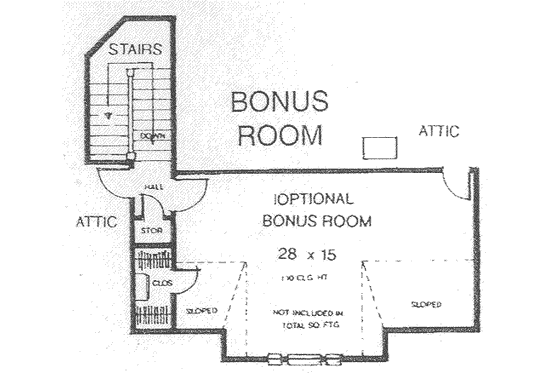 Floor Plan - Other Floor for Farmhouse House Plan #310-505 - 4 bed, 3.5 bath