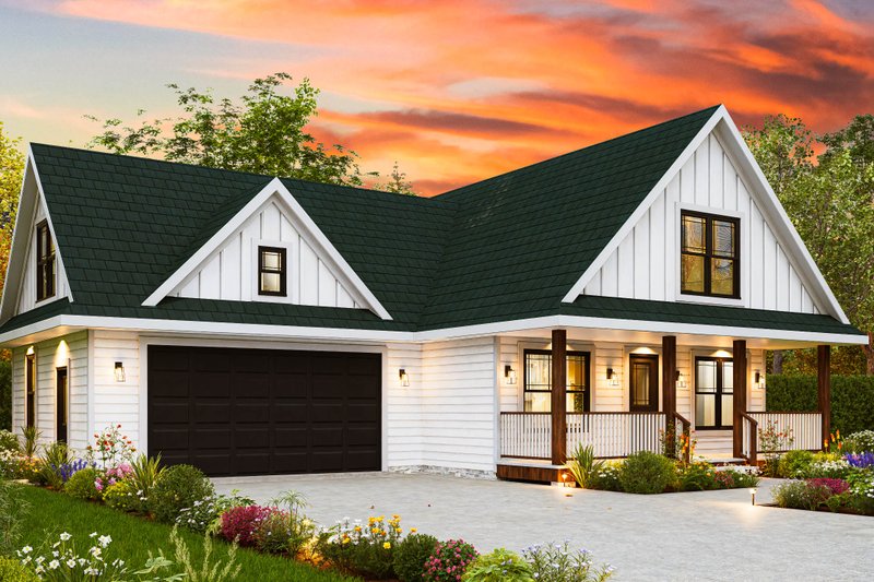 House Plan Design - Exterior - Front Elevation 6 for Traditional House Plan #54-614 - 3 bed, 2 bath