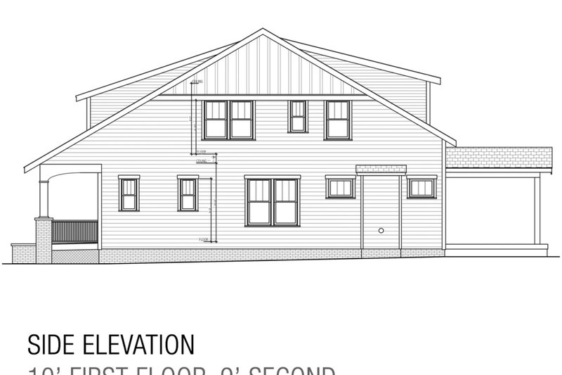 Architectural House Design - Exterior - Front Elevation 3 for Craftsman House Plan #461-77 - 4 bed, 3 bath
