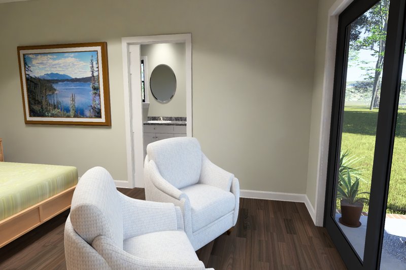 Home Plan - Interior - Master Bedroom 1 for Modern House Plan #513-2501 - 2 bed, 2 bath