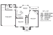 European Style House Plan - 3 Beds 2.5 Baths 1758 Sq/Ft Plan #424-226 