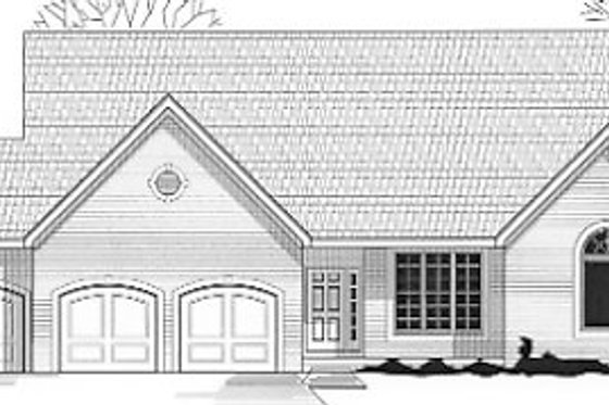 Exterior - Front Elevation for Traditional House Plan #67-386 - 4 bed, 3.5 bath