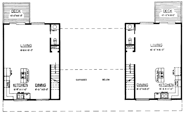 Floor Plan - Upper Floor for Traditional House Plan #303-300 - 2 bed, 1.5 bath