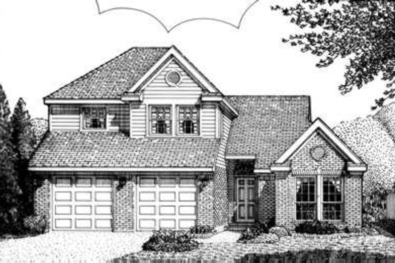 Dream House Plan - European Exterior - Front Elevation Plan #410-308
