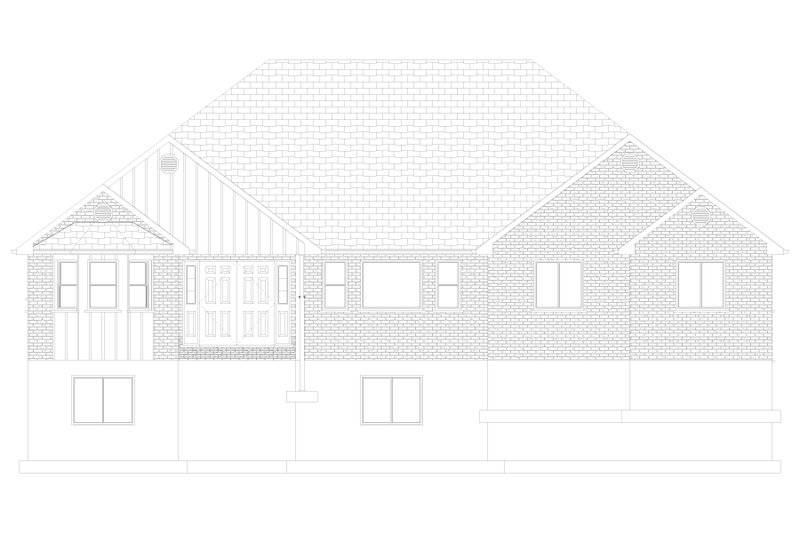 House Plan Design - Exterior - Front Elevation 5 for Ranch House Plan #1060-173 - 3 bed, 2 bath