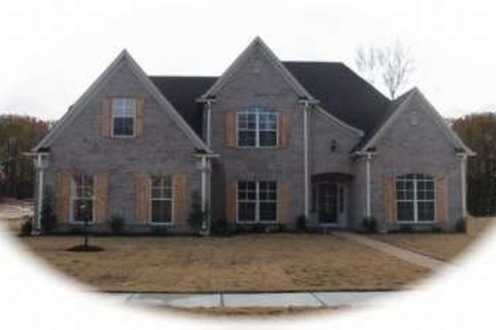 Exterior - Front Elevation for European House Plan #81-1082 - 4 bed, 3 bath