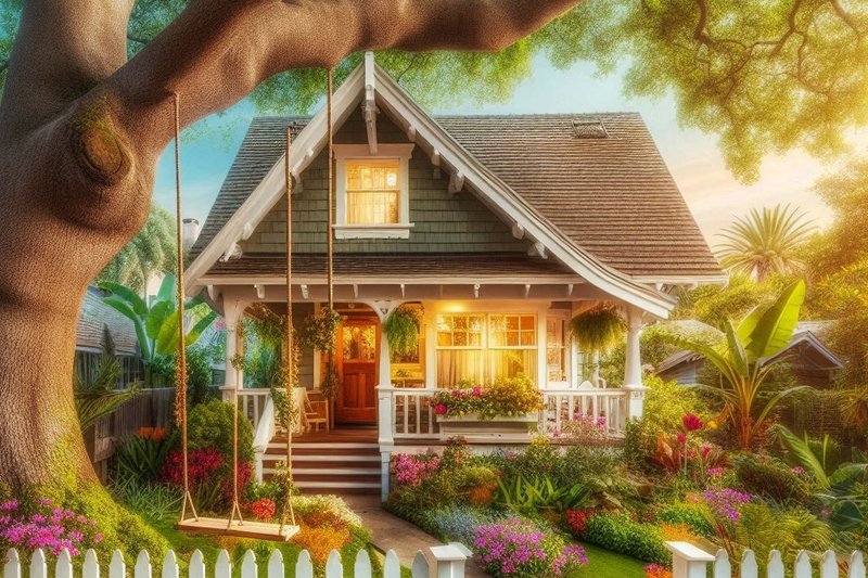 Cottage Style House Plan - 2 Beds 1 Baths 1440 Sq/Ft Plan #515-59