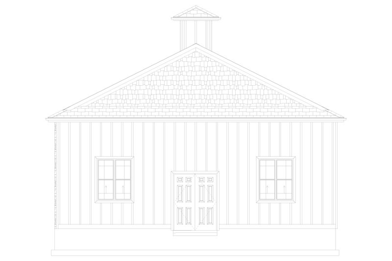House Design - Exterior - Other Elevation 2 for Southern House Plan #1060-248, 1 bath