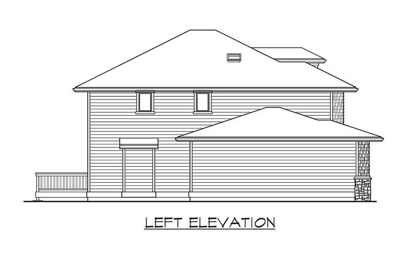 Architectural House Design - Exterior - Other Elevation 1 for Traditional House Plan #132-105 - 2 bed, 2.5 bath