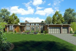Ranch Exterior - Front Elevation Plan #48-933
