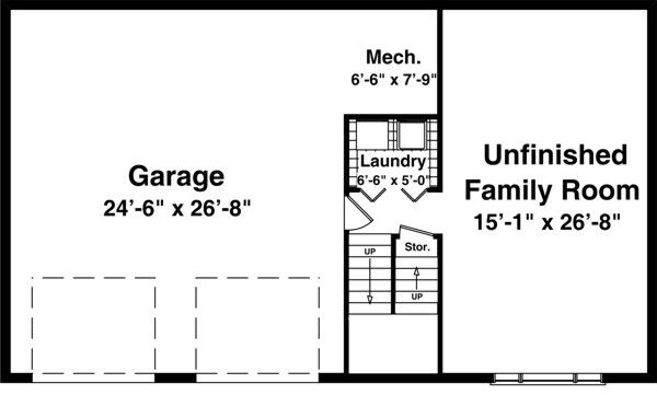 House Plan Design - Traditional Floor Plan - Lower Floor Plan #56-117