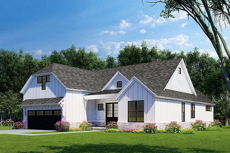 Farmhouse Style House Plan - 3 Beds 2 Baths 1998 Sq/Ft Plan #923-153 ...