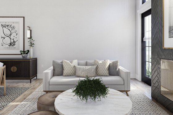 Interior - Family Room for Barndominium House Plan #455-662 - 3 bed, 2 bath