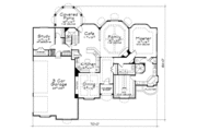 European Style House Plan - 4 Beds 3.5 Baths 3060 Sq/Ft Plan #20-2117 