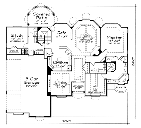 European Floor Plan - Main Floor Plan #20-2117